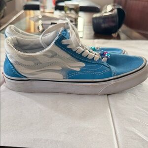 Van KNU SKool Blue & White Sneakers